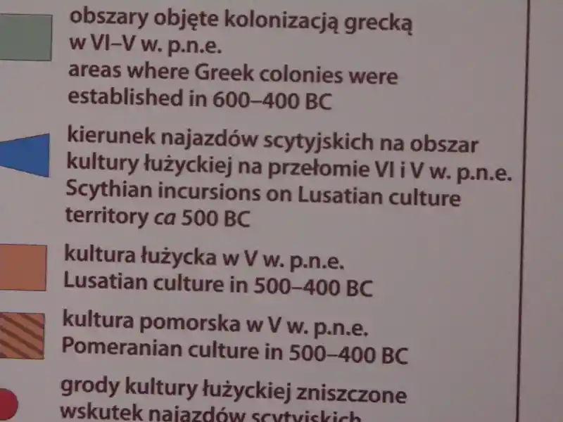 Map showing the different cultures during 600 - 400 B.C.